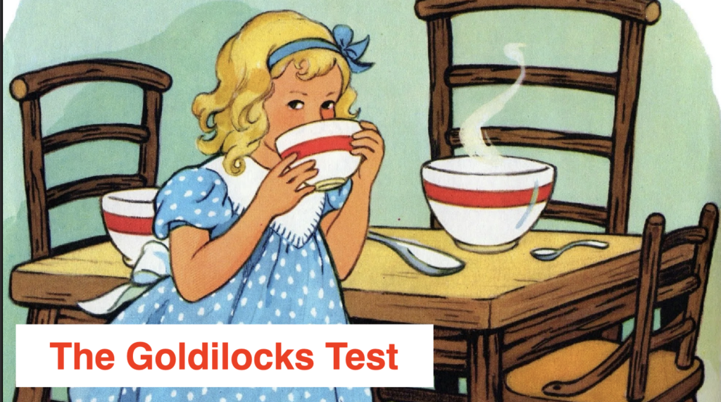 The Goldilocks Test for Retirement Preparedness